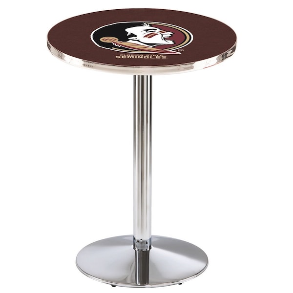 42" Chrome Florida State (Head) Pub Table